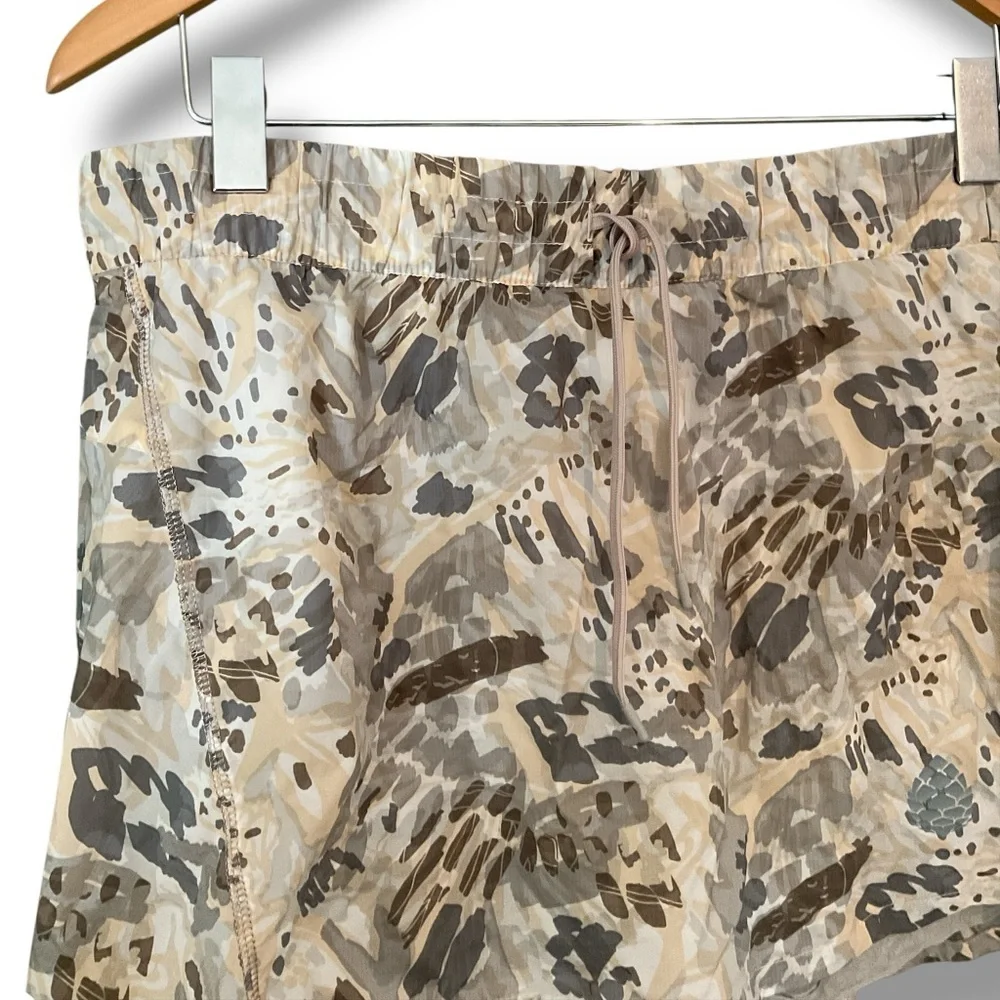 Stio Grey Taupe Second Light Nylon Pull On Skort Size Large
